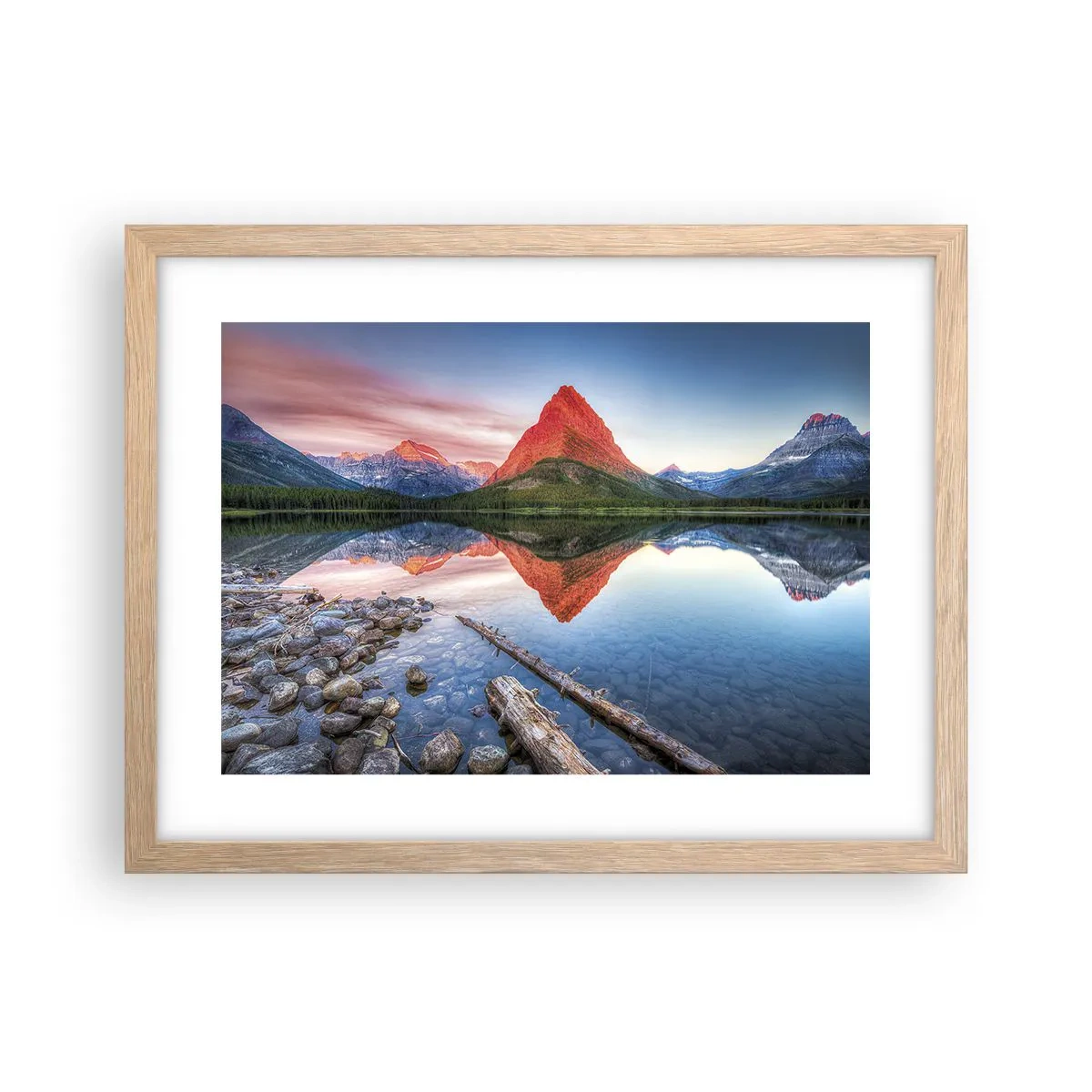 Plakat w ramie jasny dąb - Żar i chłód - 40x30 cm