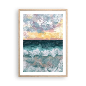 Plakat w ramie jasny dąb - Woda, światło, powietrze - 50x70 cm