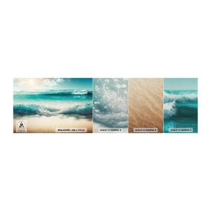 Fototapeta Próbka Premium Canvas - Spokój oceanu - Plaża, Morze, Brzeg - 100x30 cm