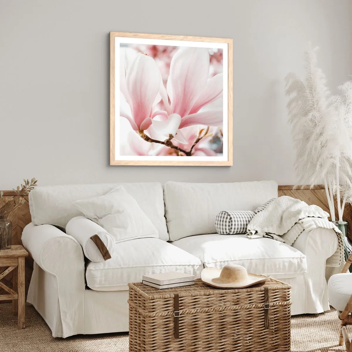 Plakat w ramie jasny dąb - Bezmiar czułości - 30x30 cm