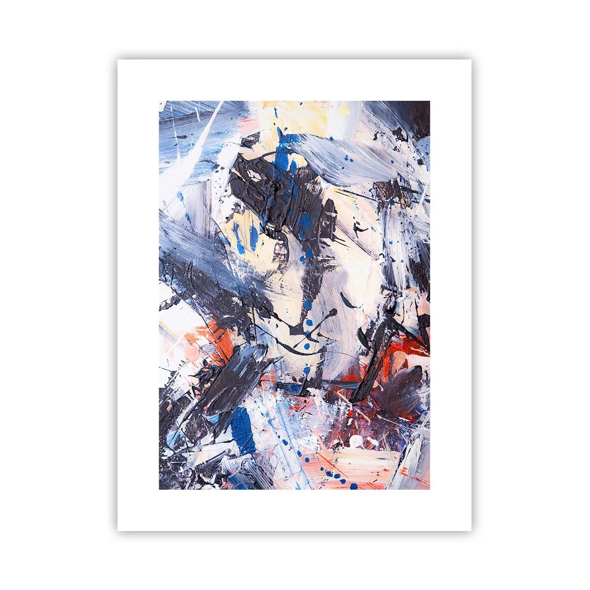Plakat - Szalony taniec abstrakcji - 30x40 cm