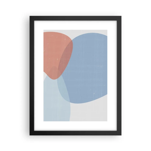 Plakat w czarnej ramie - Pastelowe związki - 30x40 cm
