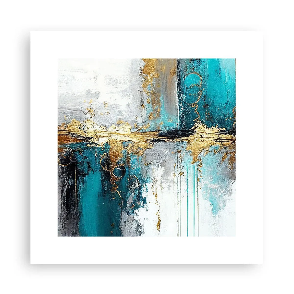 Plakat - Wszystko płynie - 30x30 cm