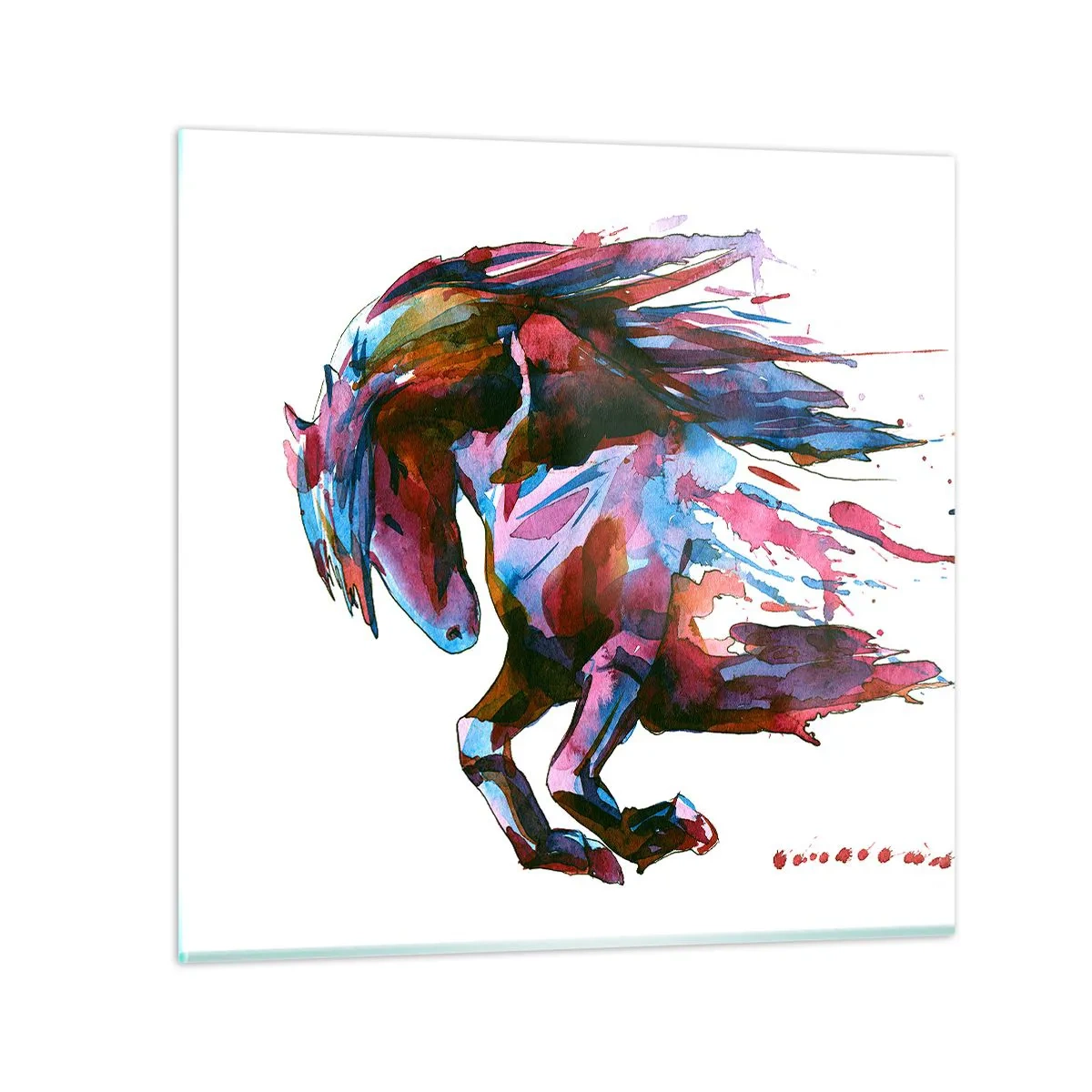 Obraz na szkle - W uniesieniu - 60x60 cm