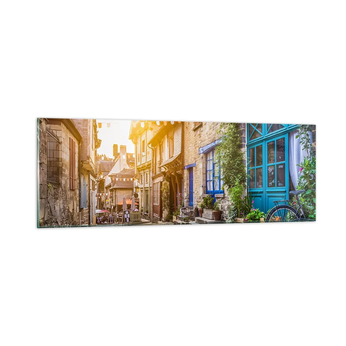 Obraz na szkle - Biały duch miasteczka - 90x30 cm