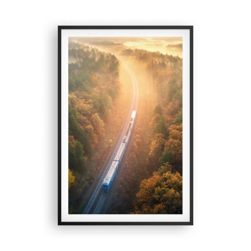 Plakat w czarnej ramie - Jesienna podróż - 61x91 cm