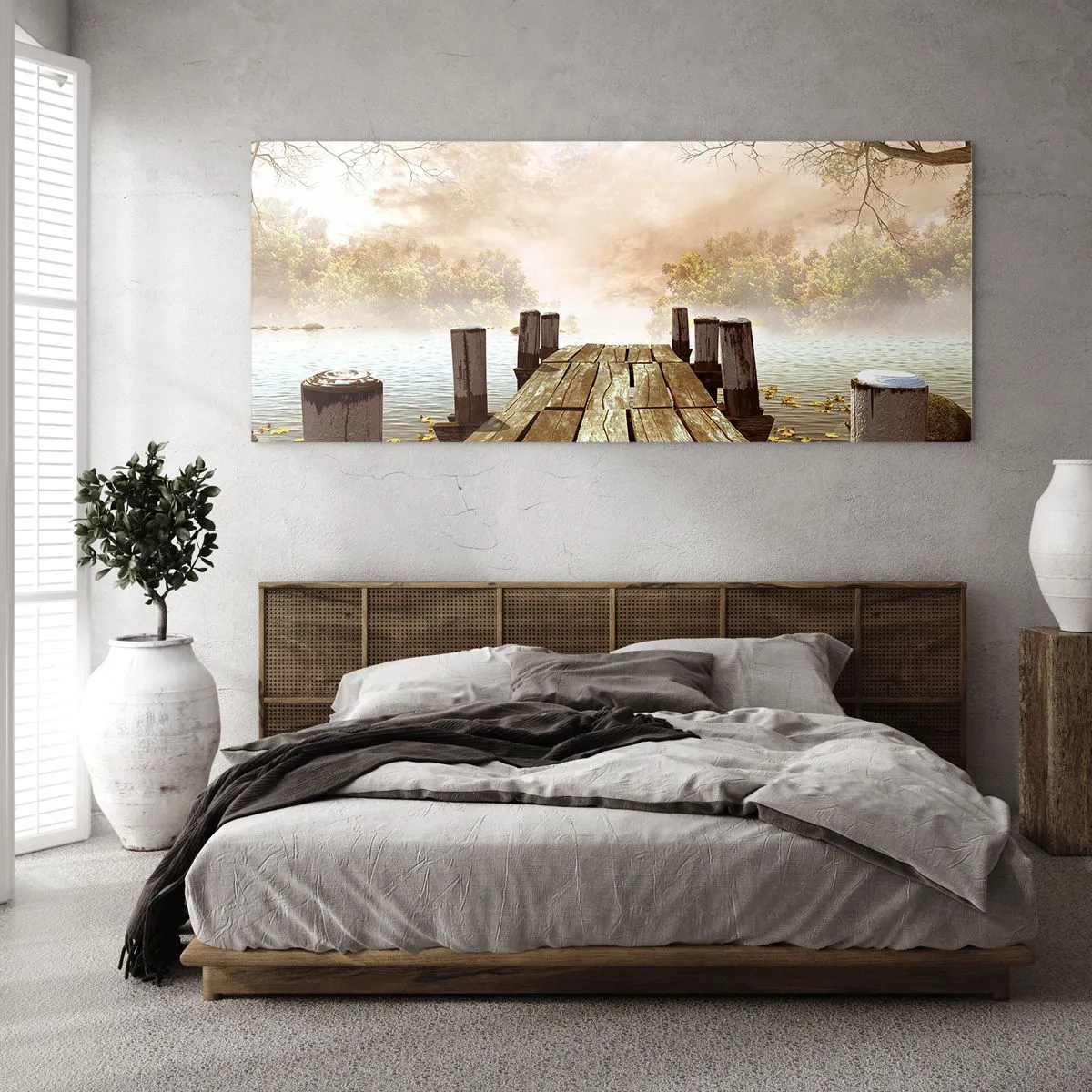 Obraz na szkle - Łagodny smutek jesieni - 90x30 cm