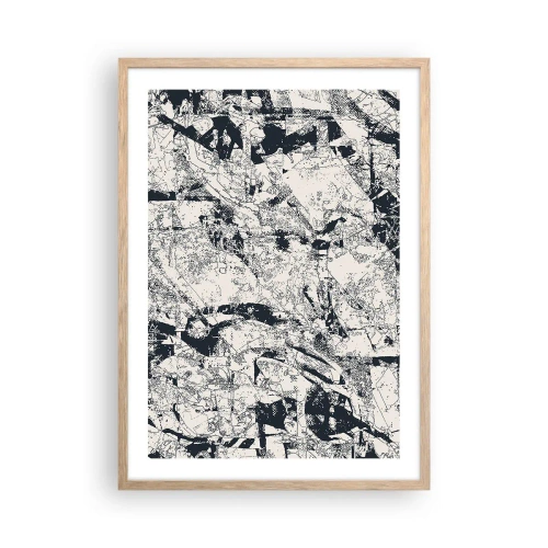 Plakat w ramie jasny dąb - Przenikanie przeciwieństw - 50x70 cm