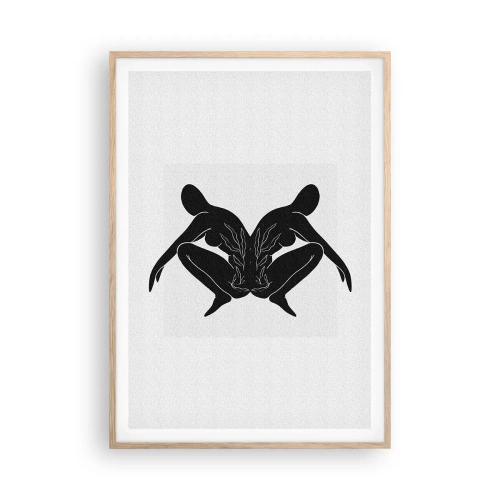 Plakat w ramie jasny dąb - Wspólna dusza - 70x100 cm