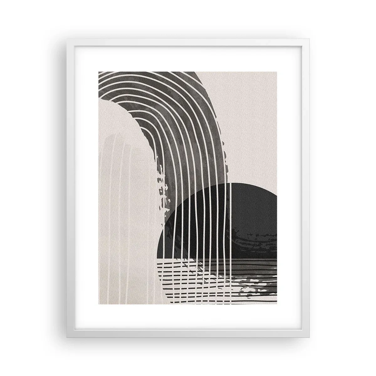 Plakat w białej ramie - Tam i z powrotem - 40x50 cm