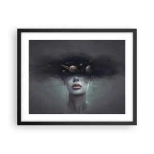Plakat w czarnej ramie - A planety szaleją… - 50x40 cm