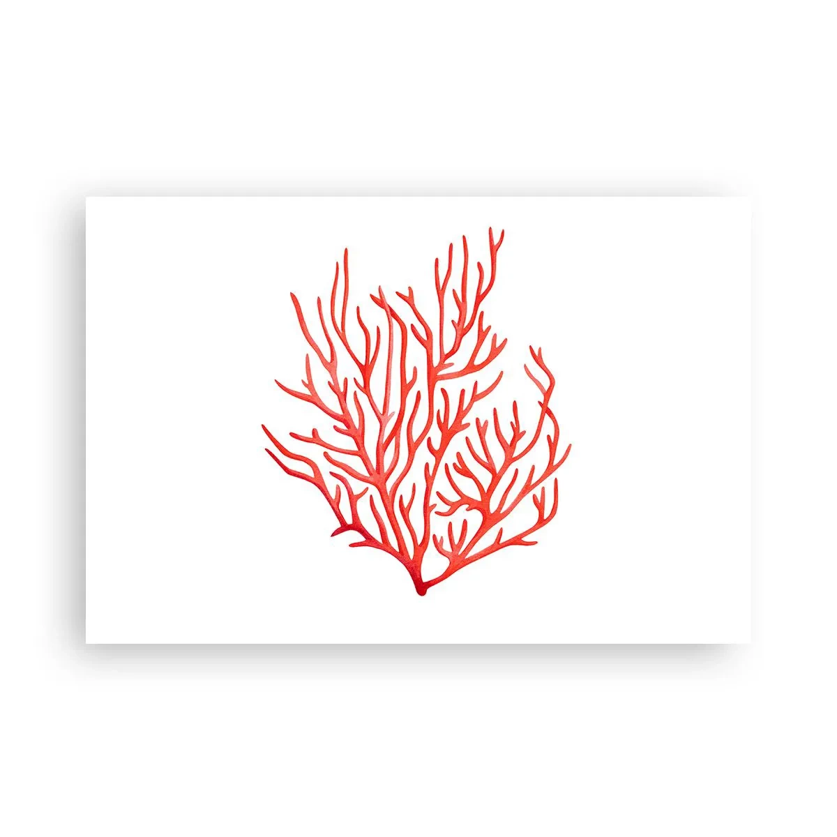 Plakat - Koralowy filigran - 91x61 cm
