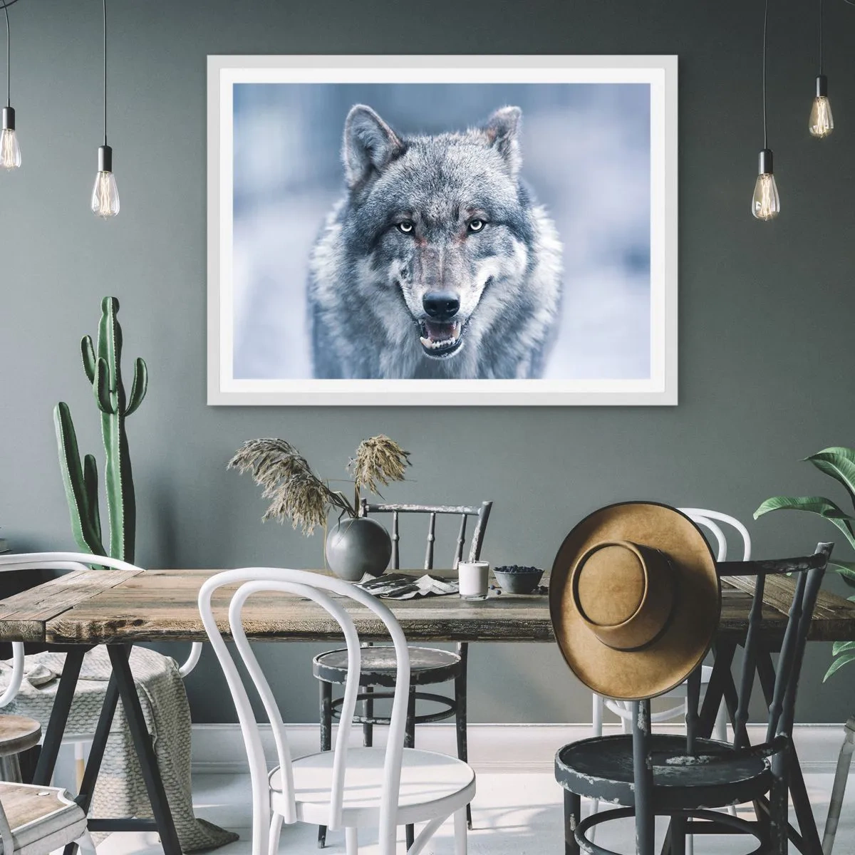 Plakat w białej ramie - Podejmiesz wyzwanie? - 100x70 cm