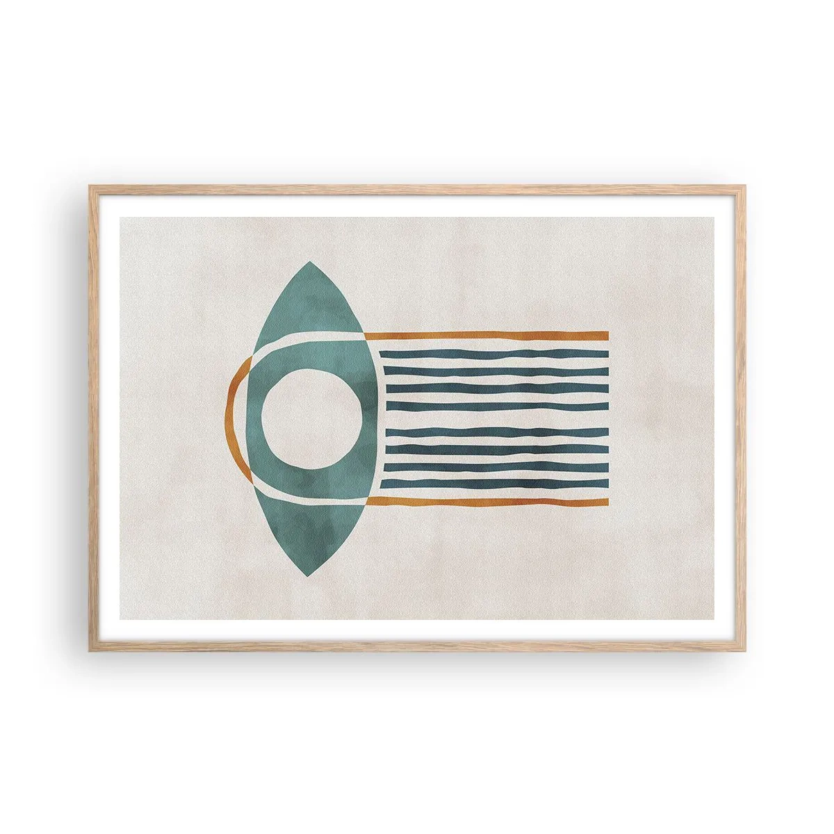 Plakat w ramie jasny dąb - Znaki i rytuały - 100x70 cm
