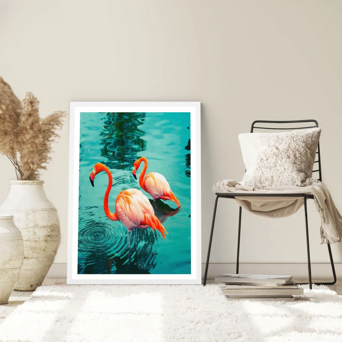 Plakat w białej ramie - Jesteśmy teraz w modzie - 30x40 cm