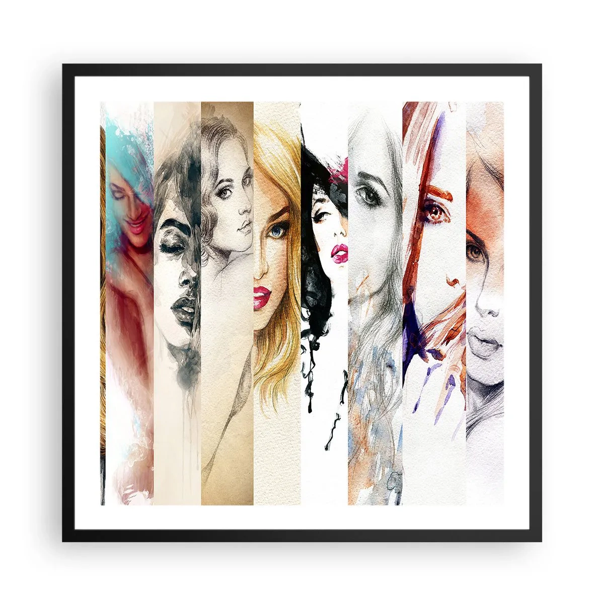 Plakat w czarnej ramie - I zawsze to TY - 60x60 cm