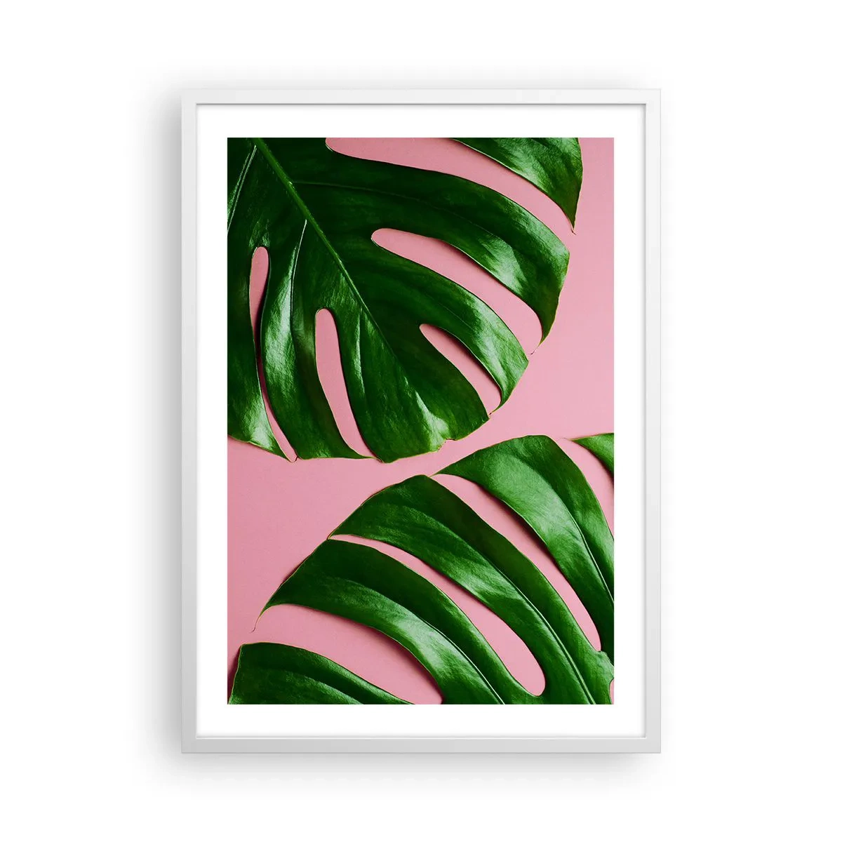 Plakat w białej ramie - Zielone rendez-vous - 50x70 cm