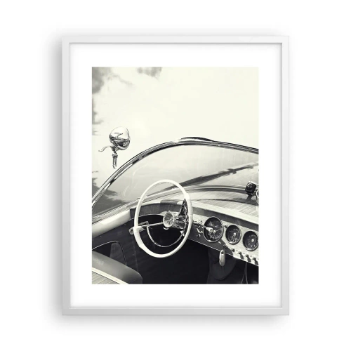 Plakat w białej ramie - Pogoda dla bogaczy - 40x50 cm