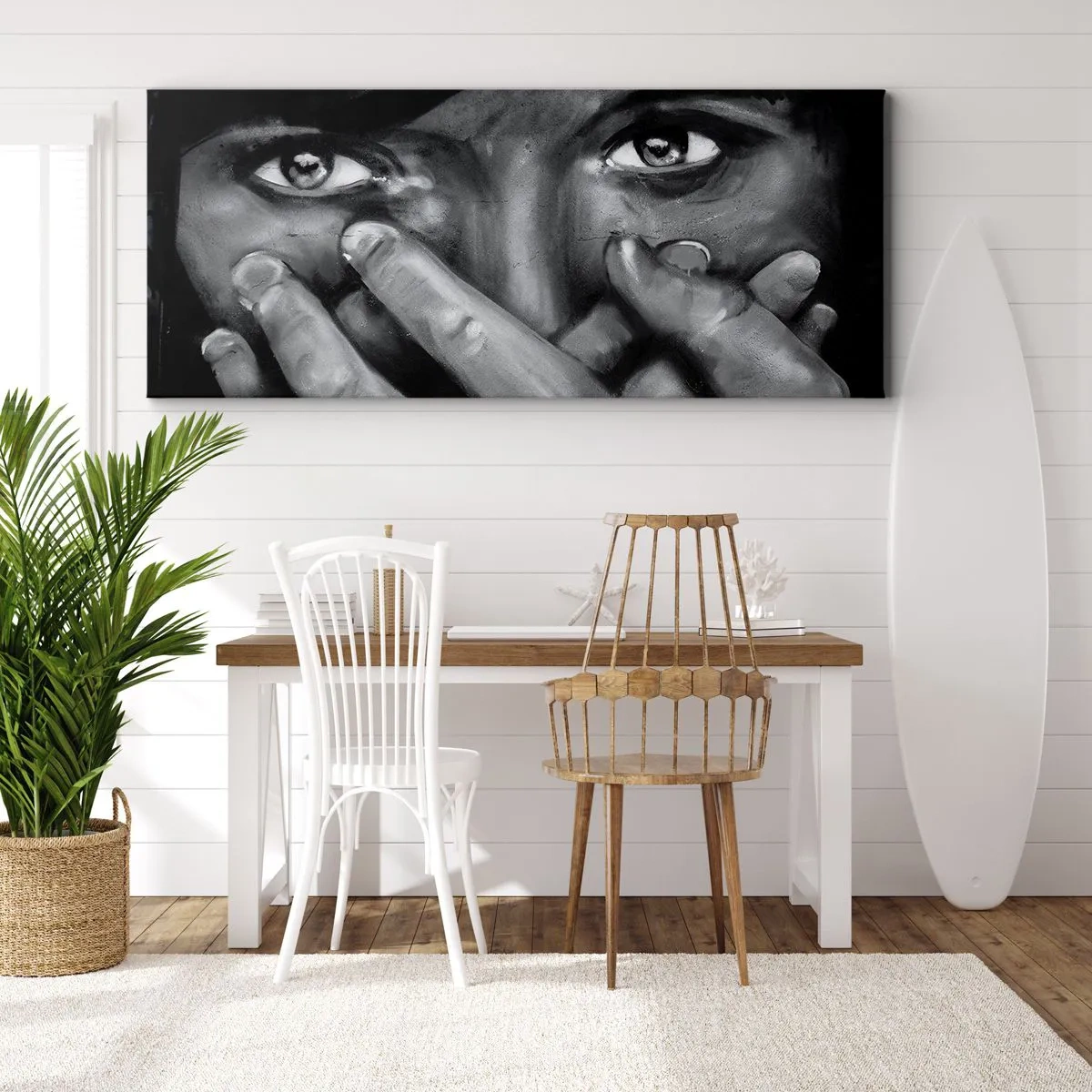 Obraz na płótnie - Nie powiem, kto namalował - 100x40 cm