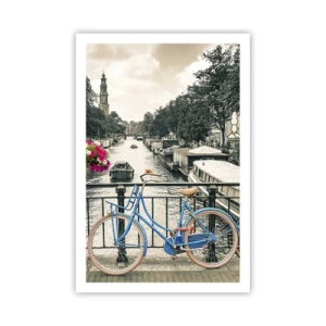 Plakat - Kolory amsterdamskiej ulicy - 61x91 cm