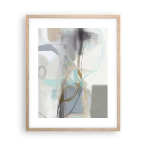 Plakat w ramie jasny dąb - Abstrakcja zamglona - 40x50 cm