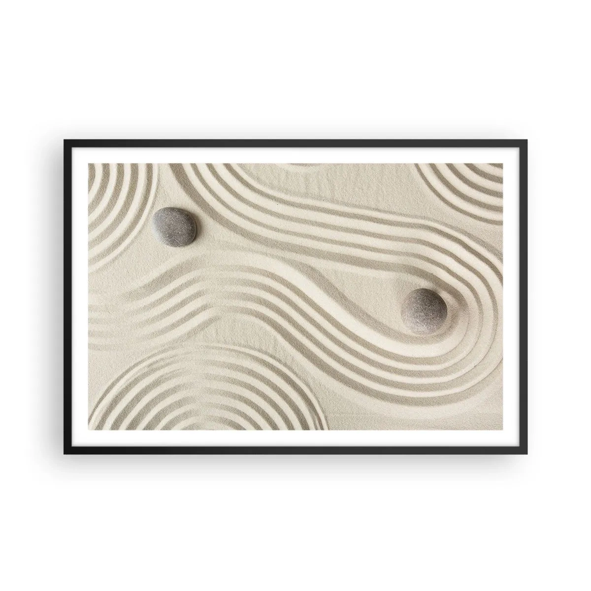 Plakat w czarnej ramie - Dotyk ciepła - 91x61 cm