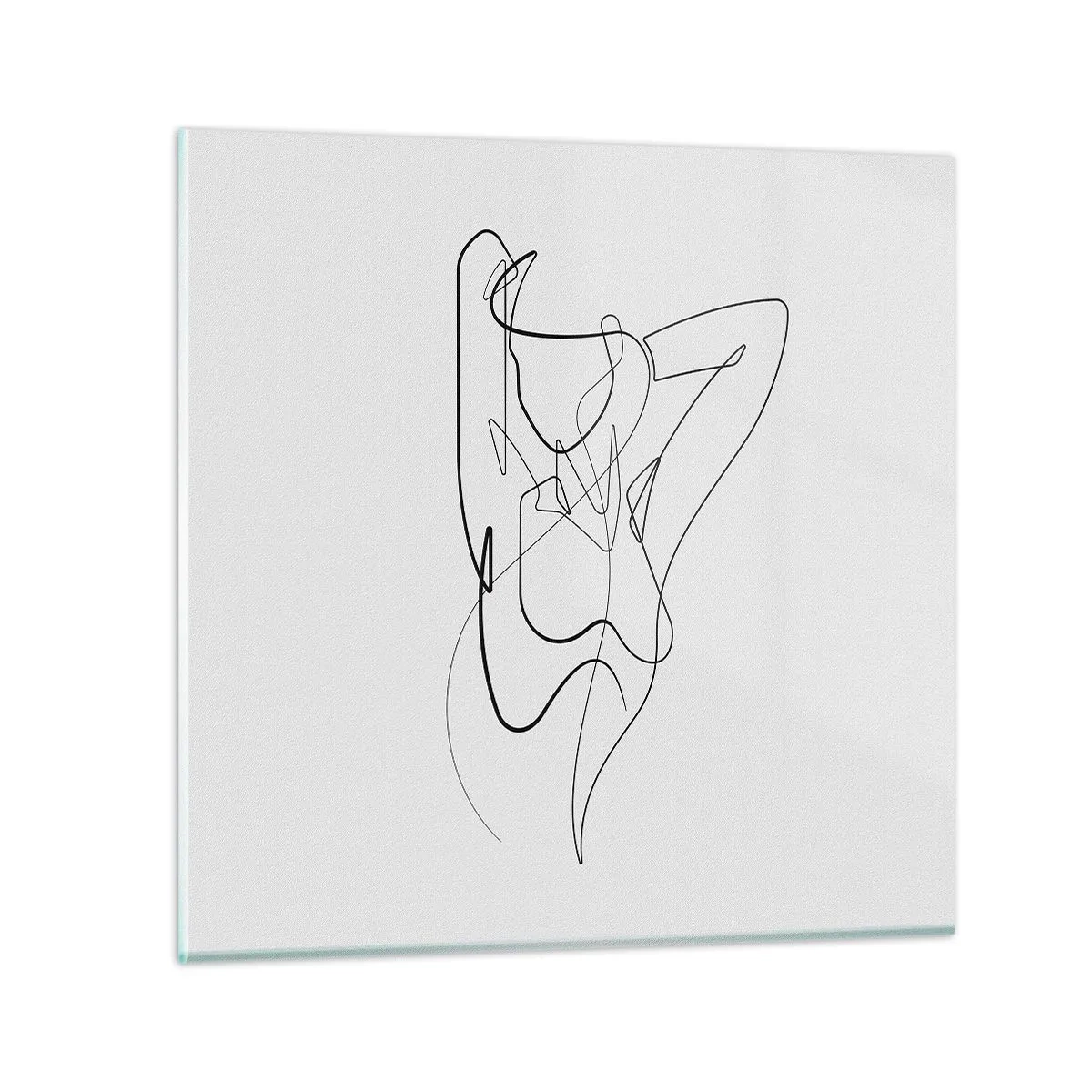 Obraz na szkle - Naprawdę, jaka jesteś... - 40x40 cm