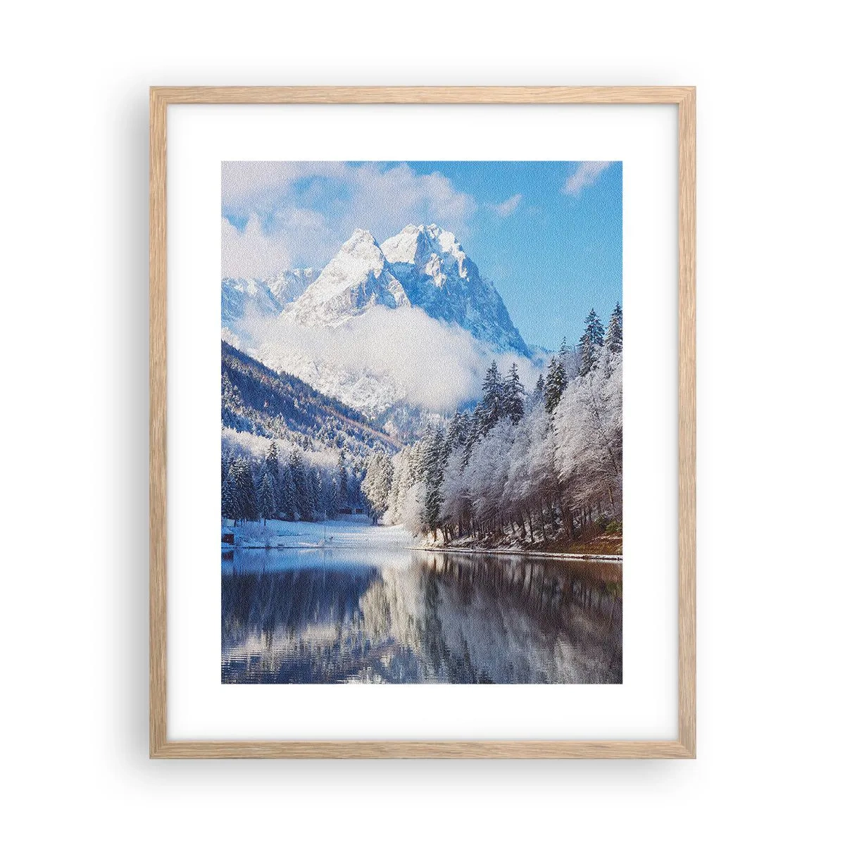 Plakat w ramie jasny dąb - Śnieżna straż - 40x50 cm