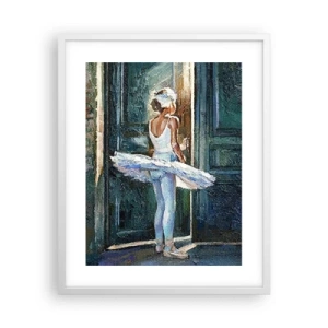 Plakat w białej ramie - Przed popisem - 40x50 cm