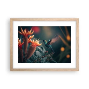 Plakat w ramie jasny dąb - naprawdę barwne życie - 40x30 cm