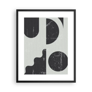 Plakat w czarnej ramie - Kompozycja ponad i pod - 40x50 cm
