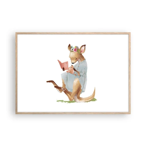 Plakat w ramie jasny dąb - Poczytaj mi, mamo - 100x70 cm