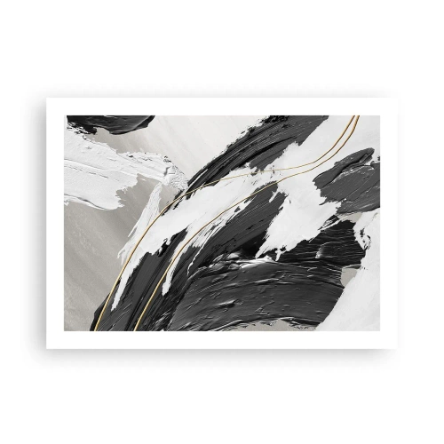 Plakat - Abstrakcja z rozmachem - 70x50 cm