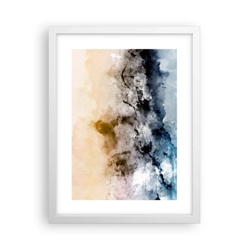 Plakat w białej ramie - Zatopione w tumanie mgły - 30x40 cm