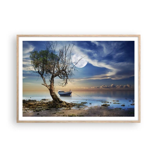 Plakat w ramie jasny dąb - To koniec czy początek? - 100x70 cm