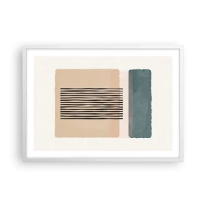 Plakat w białej ramie - Wszystko w porządku - 70x50 cm