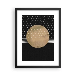 Plakat w czarnej ramie - Kompozycja: flaga galaktyki - 30x40 cm