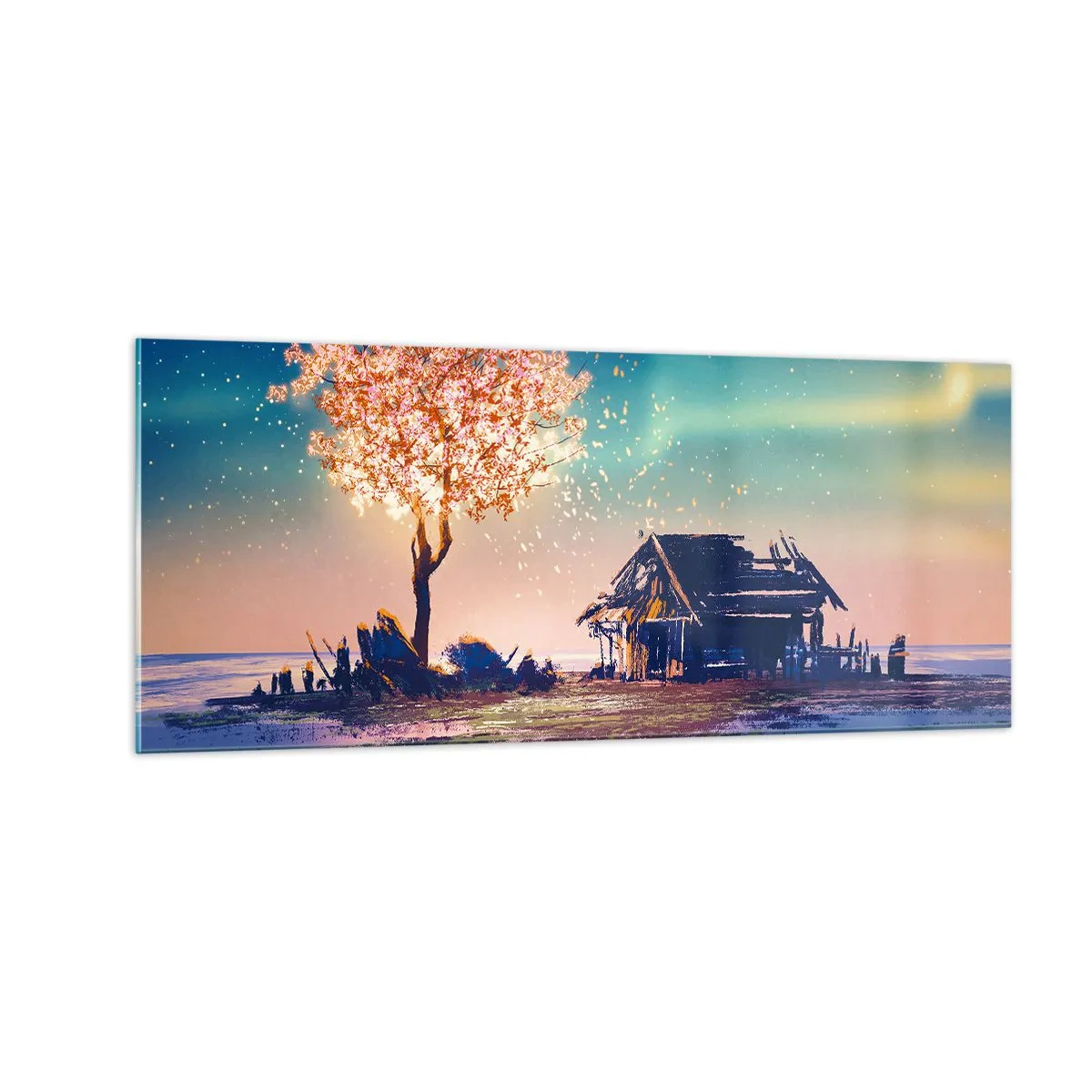 Obraz na szkle - Natura nie przemija - 100x40 cm