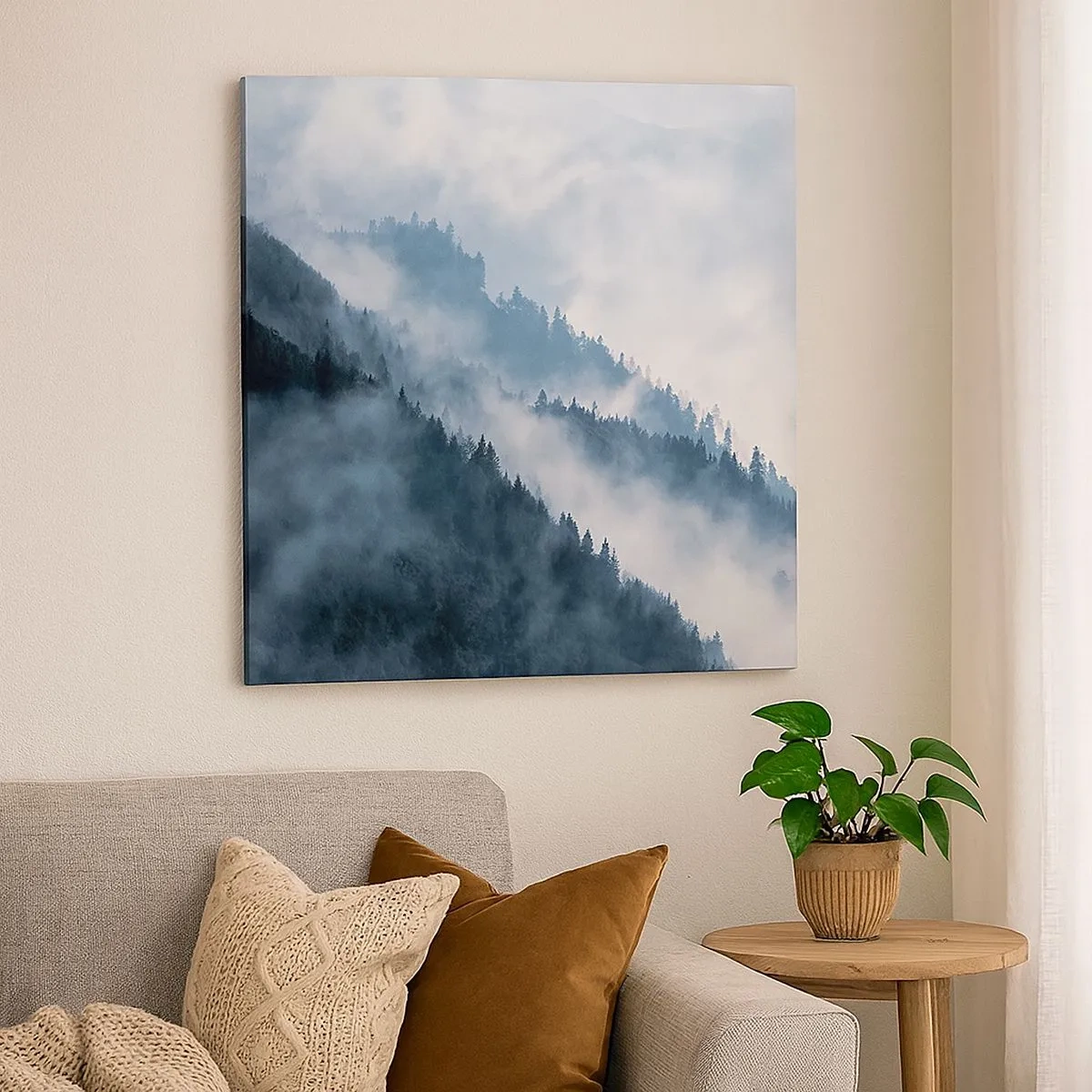 Obraz na płótnie - Mistyka gór - 30x30 cm