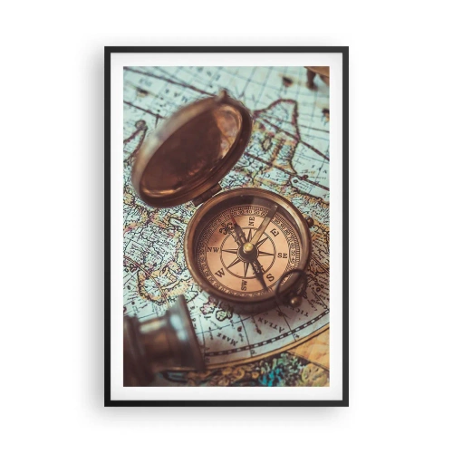 Plakat w czarnej ramie - Dla poszukiwacza przygód - 61x91 cm