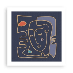 Plakat - W zamyśleniu - 50x50 cm