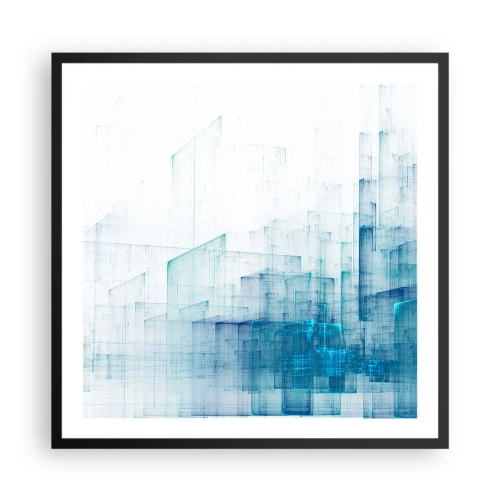 Plakat w czarnej ramie - Jak stała się przestrzeń - 60x60 cm