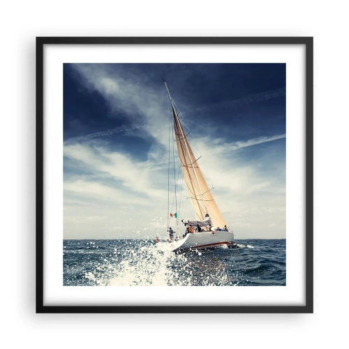 Plakat w czarnej ramie - Nas nie dogonią! - 50x50 cm