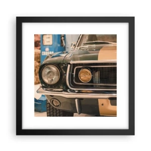 Plakat w czarnej ramie - Spotkanie z legendą - 30x30 cm