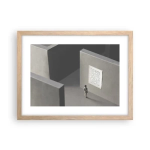 Plakat w ramie jasny dąb - Ale gdzie jestem? - 40x30 cm