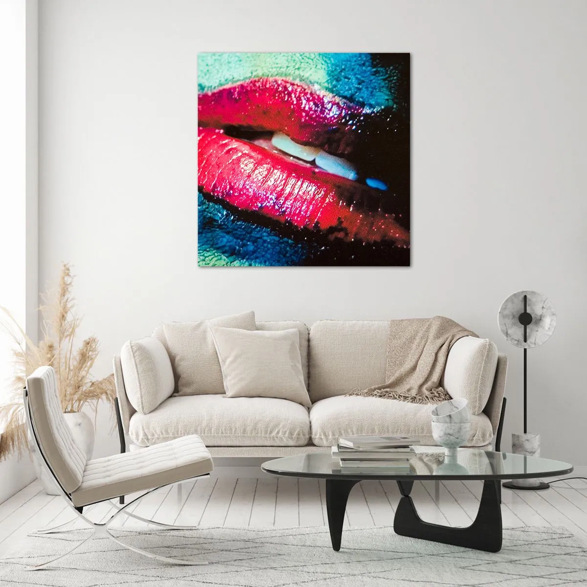 Obraz na szkle - Zmysłowe i niepokojące - 60x60 cm