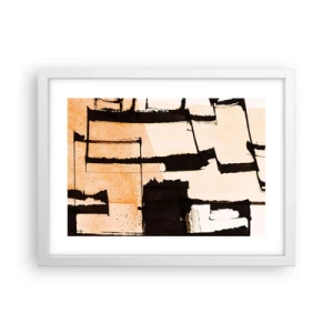 Plakat w białej ramie - Jednak porządek - 40x30 cm