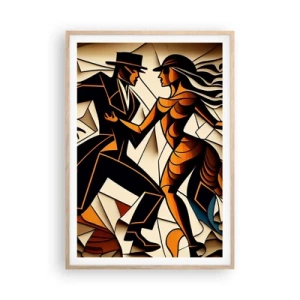 Plakat w ramie jasny dąb - Taniec pasji i namiętności - 70x100 cm