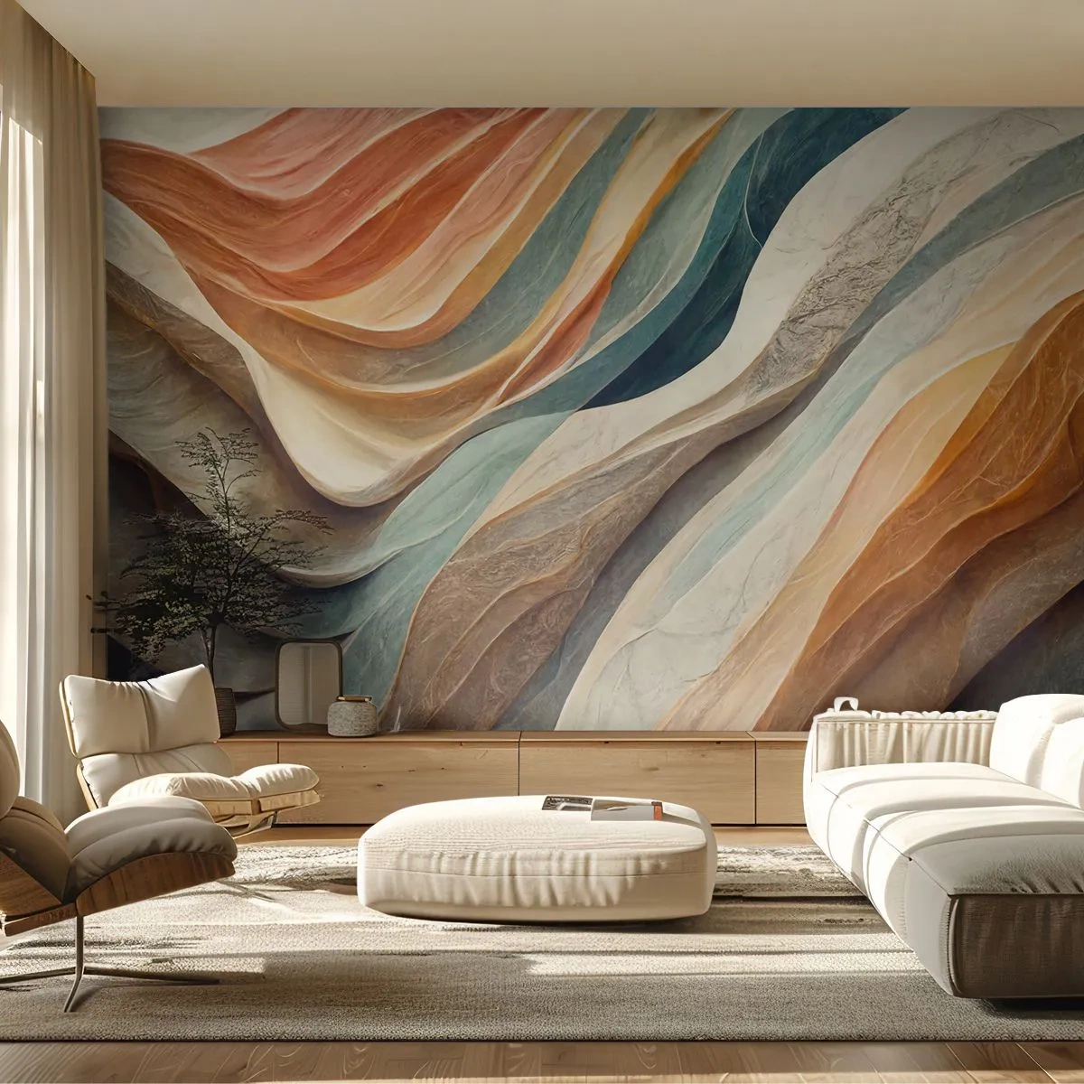 Fototapeta Premium Canvas - Chwila przed zmianą - Tekstura, Wzór, Jasny - 400x280 cm