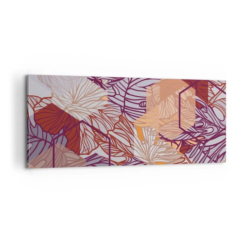 Obraz na płótnie - Związek niemozliwy geometrii i natury - 100x40 cm